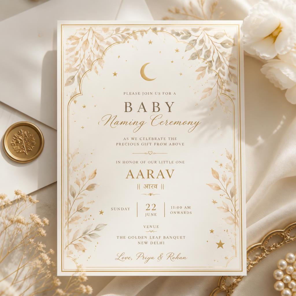 Invitation animée — Brit & Prénom — Maya R.